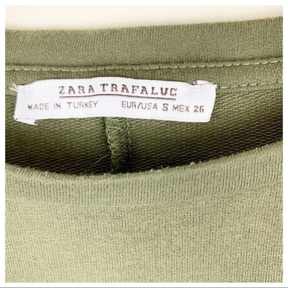 Zara Trafulac Olive Green Dress w/Bell Sleeves - Picture 14 of 14